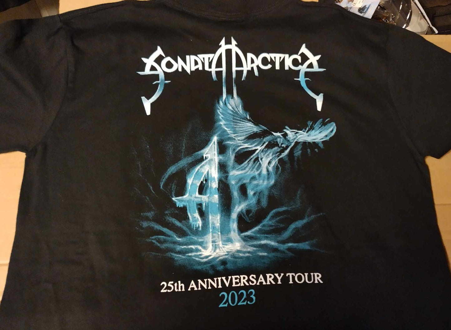 Sonata Arctica big wolf head 25th Anniversary Tour T-SHIRT