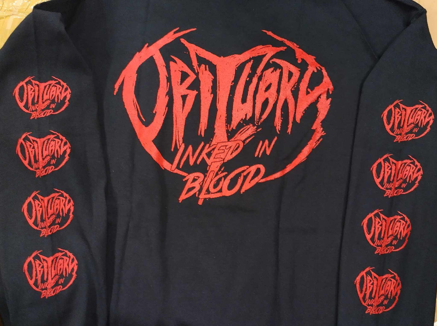 Obituary inked in blood LONG SLEEVE