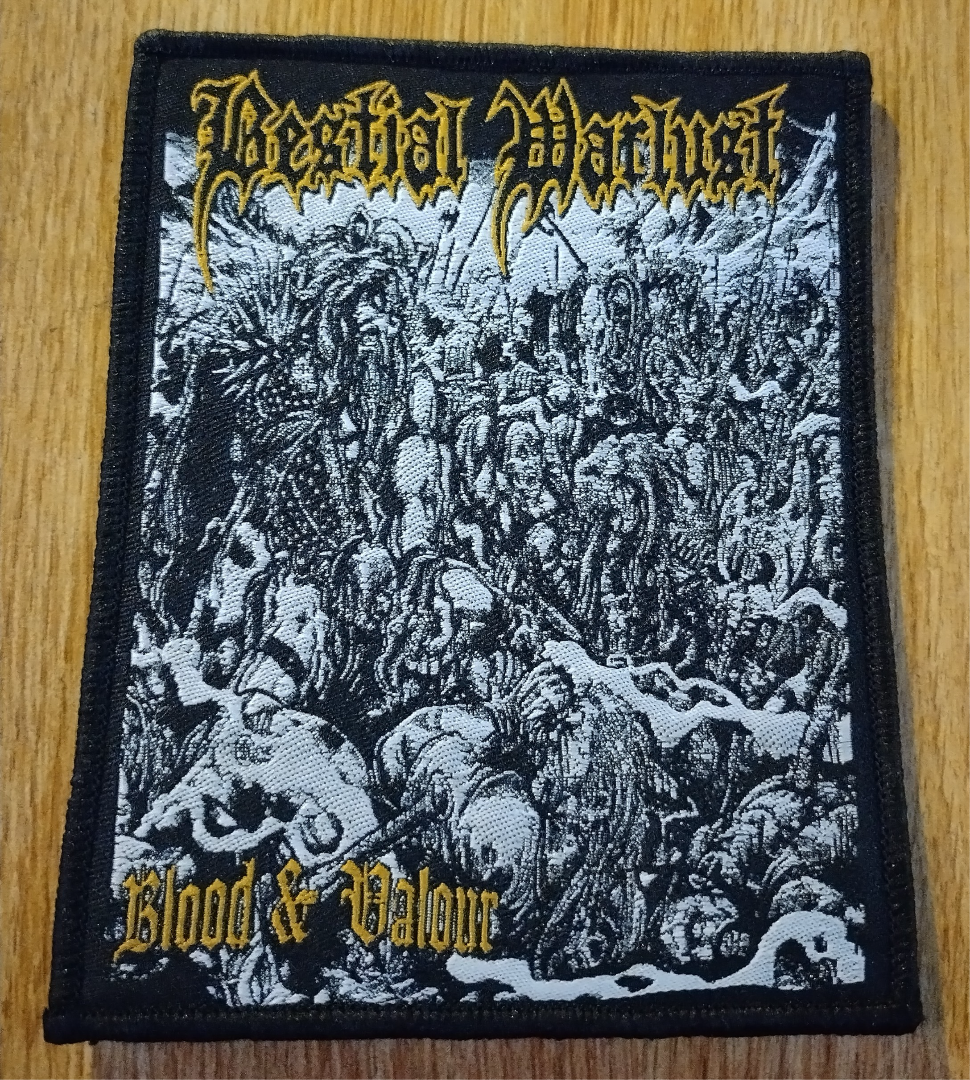 Bestial Warlust blood and valour Woven Patch