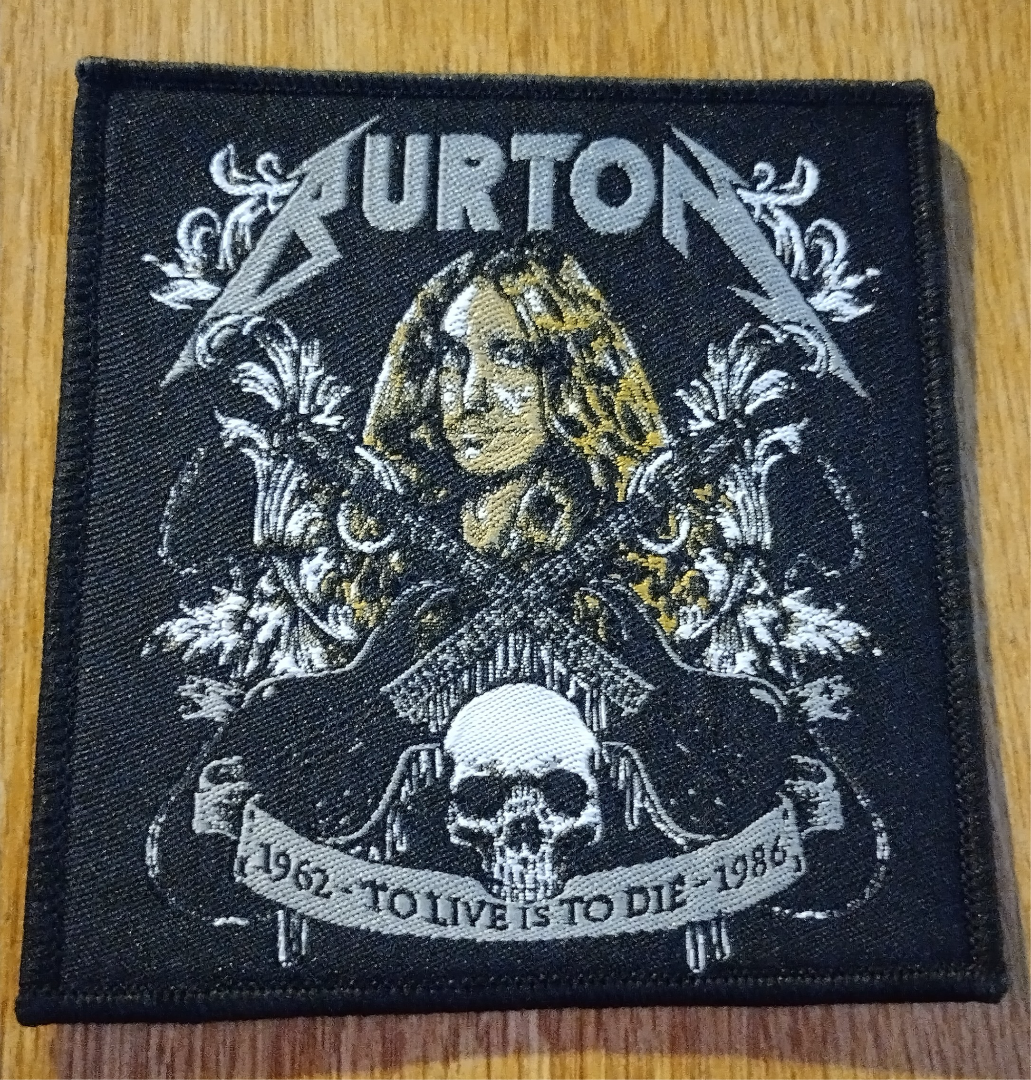 Cliff Burton Metallica Woven Patch