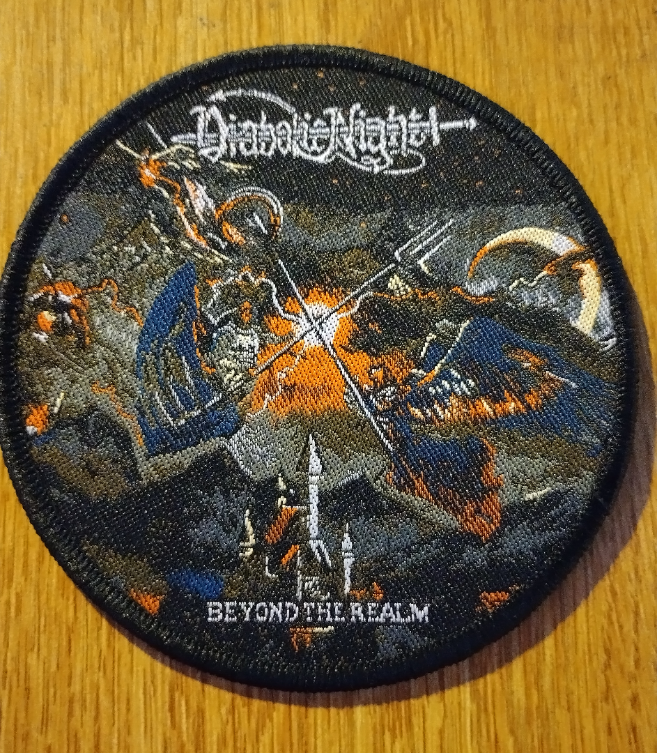 Diabolic Night Beyond the realm Black border circle Woven Patch