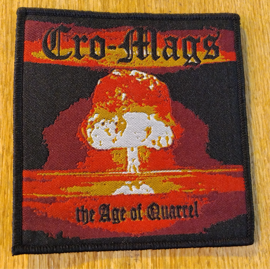 Cro-Mags the age of quarrel BLACK Border Woven Patch