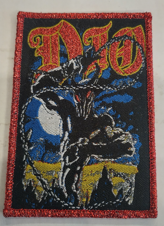 Dio Holy diver Metallic Red border Woven Patch