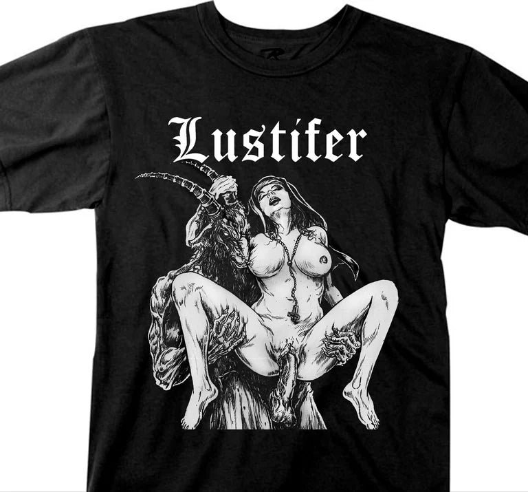 LUSTIFER Goatman and Nun T-SHIRT