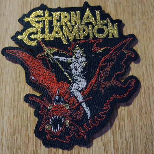 Eternal Champion laser cut Woven Patch