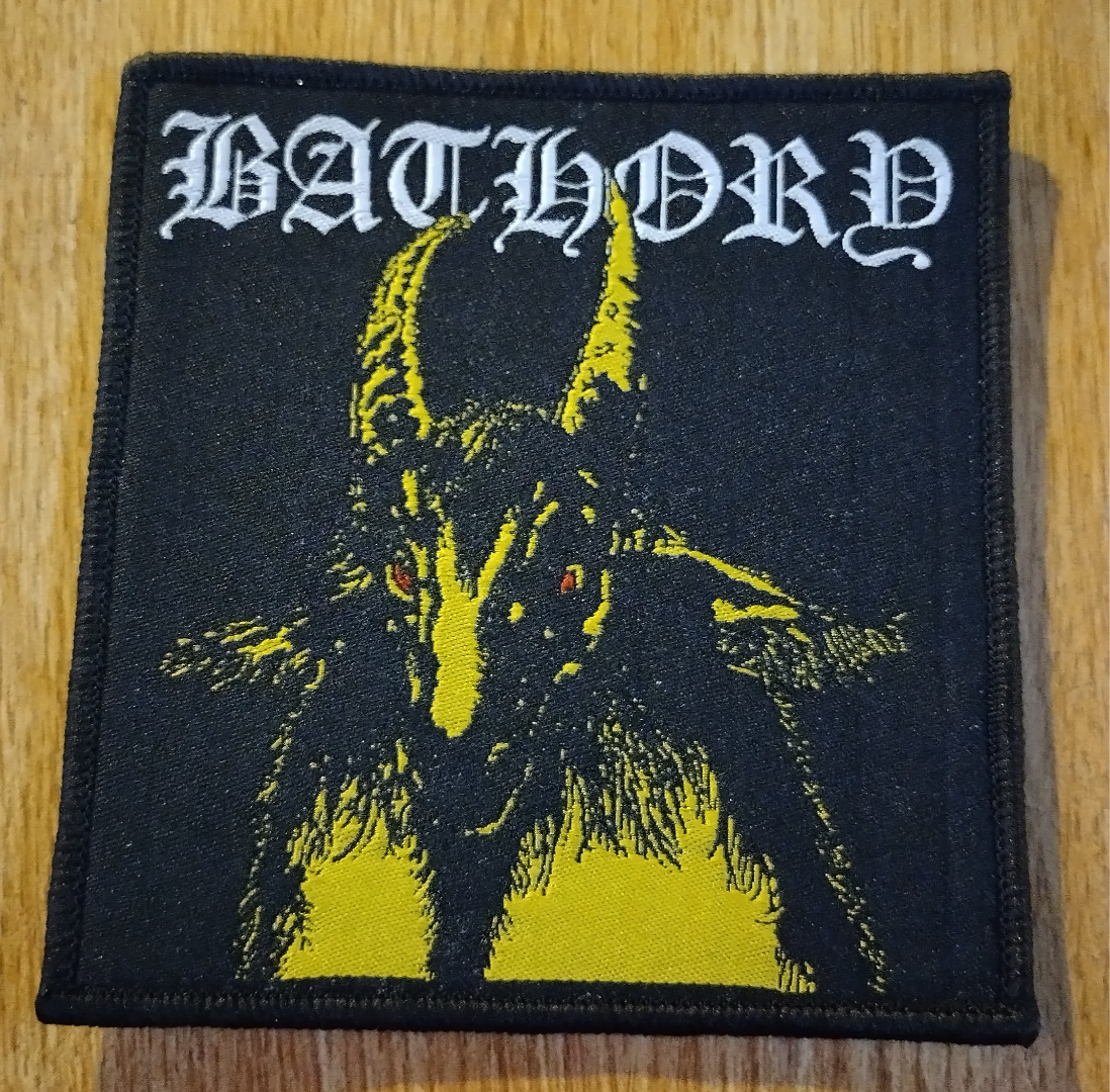 Bathory yellow goat Woven Patch