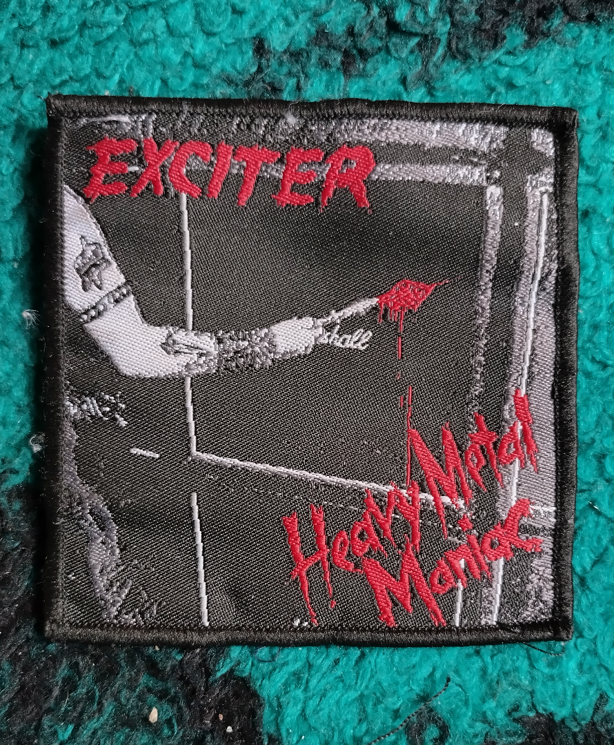 Exciter heavy metal maniac Woven Patch