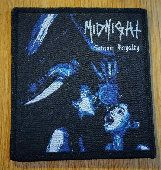 Midnight Satanic Royalty Black border Woven Patch