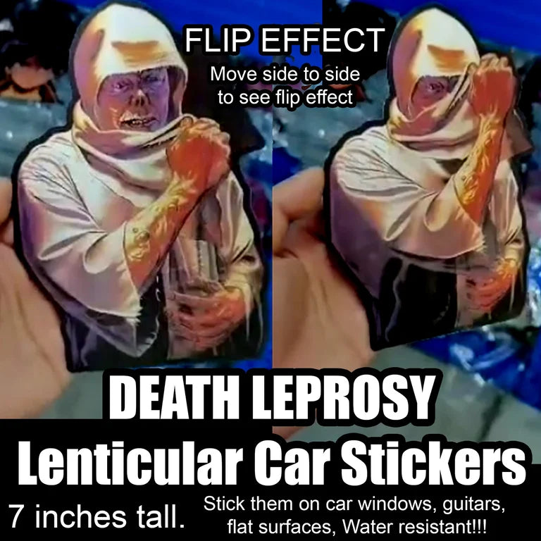 DEATH Leprosy Lenticular Car Window Stickers with flip effect (ACCESSORIES)