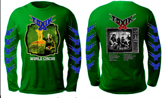 TOXIK World Circus GREEN LONG SLEEVE (PRE ORDER) Rocker Foo