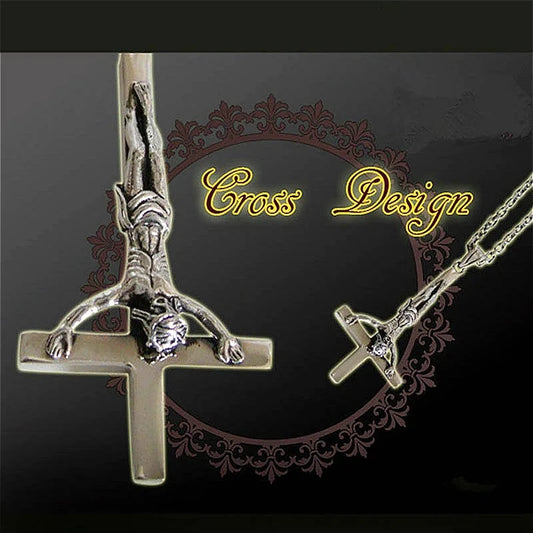 Inverted Jesus Cross Necklace