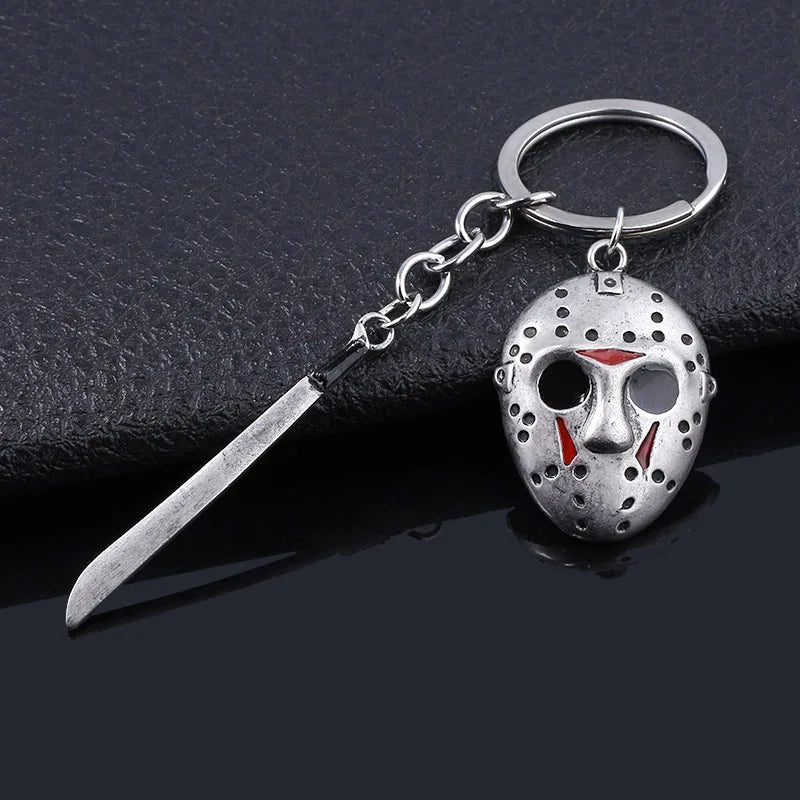 Friday the 13th Jason Key Ring Keychain and necklace