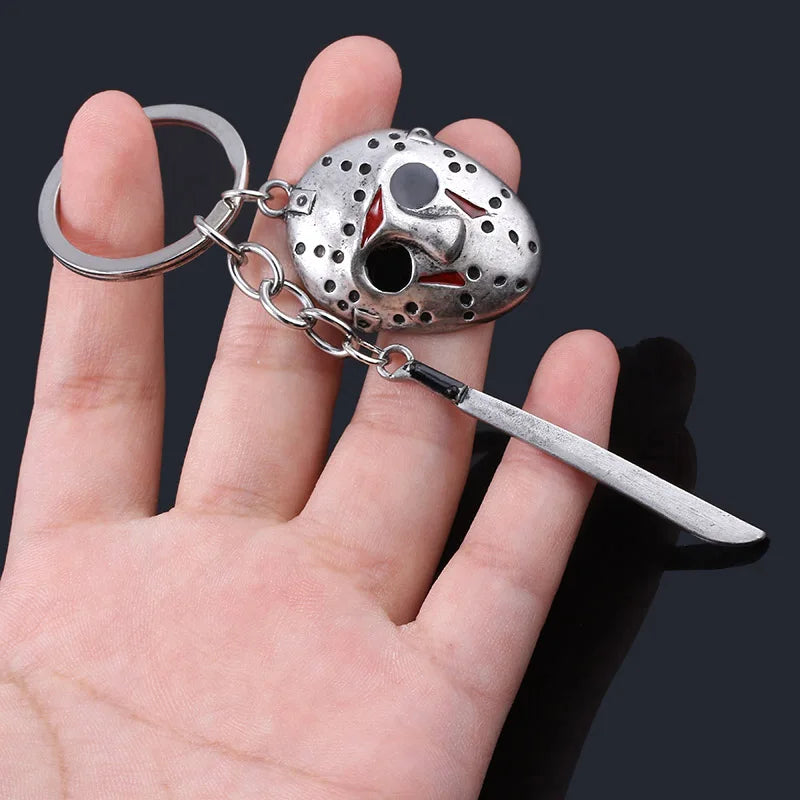 Friday the 13th Jason Key Ring Keychain and necklace