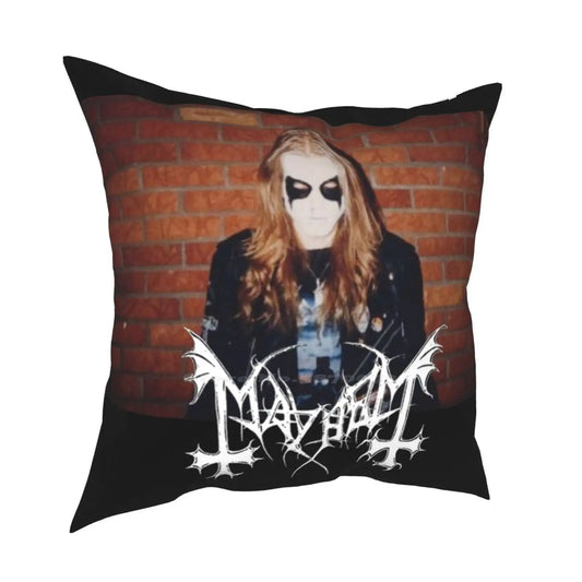 Mayhem Dead Morbid Throw Pillow Cover Pillowcase