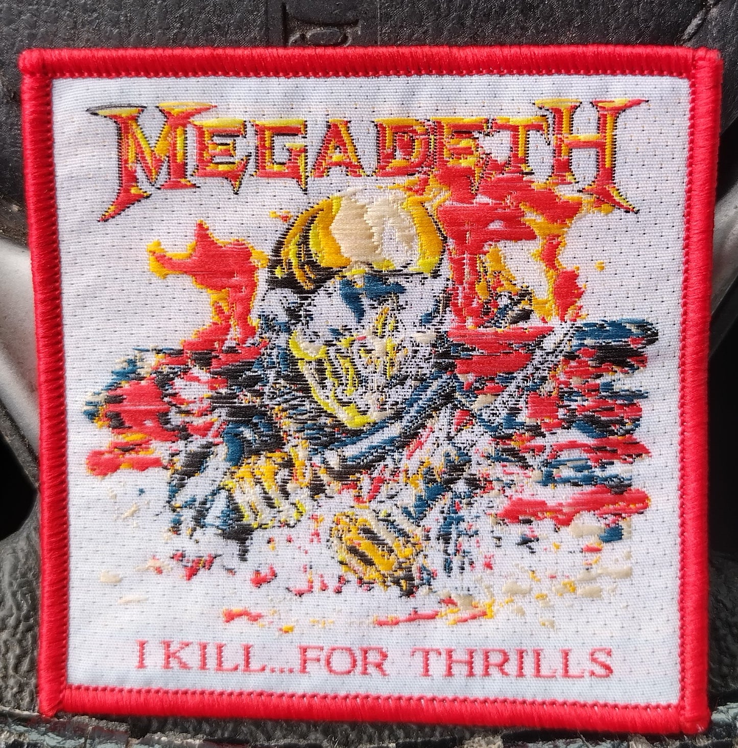 Megadeth I kill for thrills Woven Patch