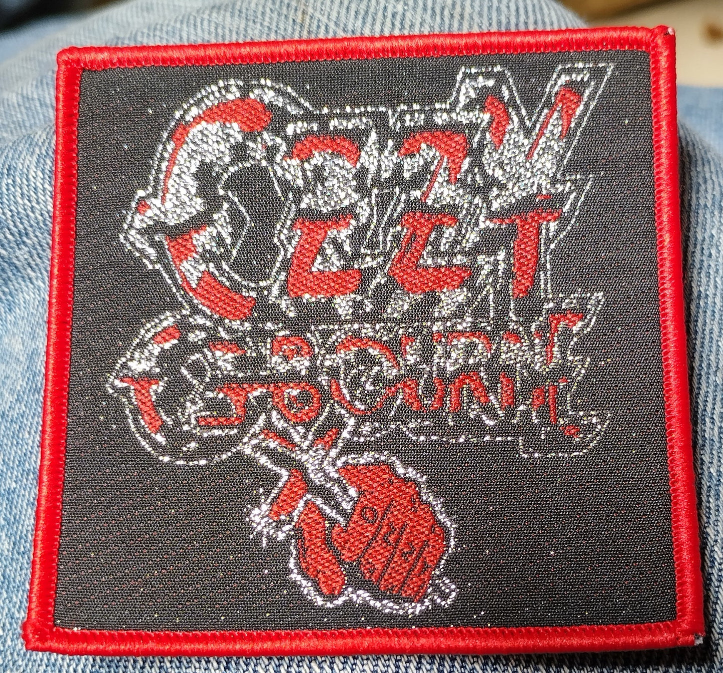 Ozzy Osbourne fist Woven Patch