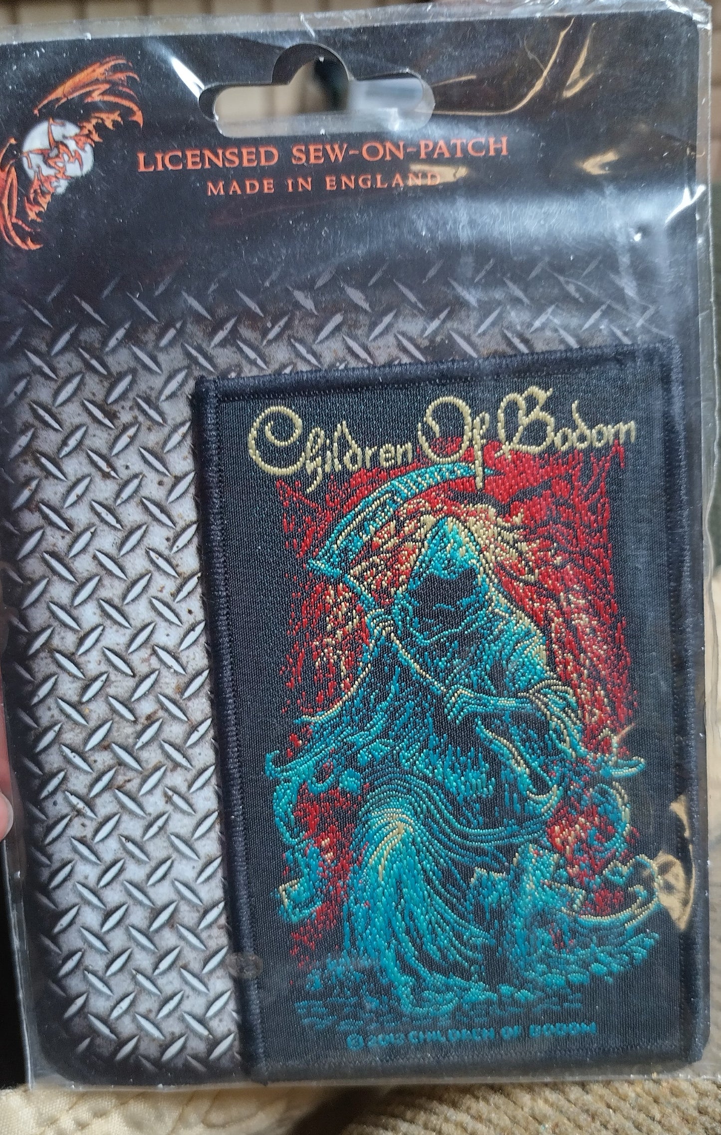 Children of Bodom reaper Woven Patch