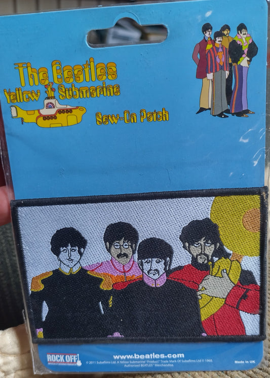 The Beatles yellow submarine Woven Patch