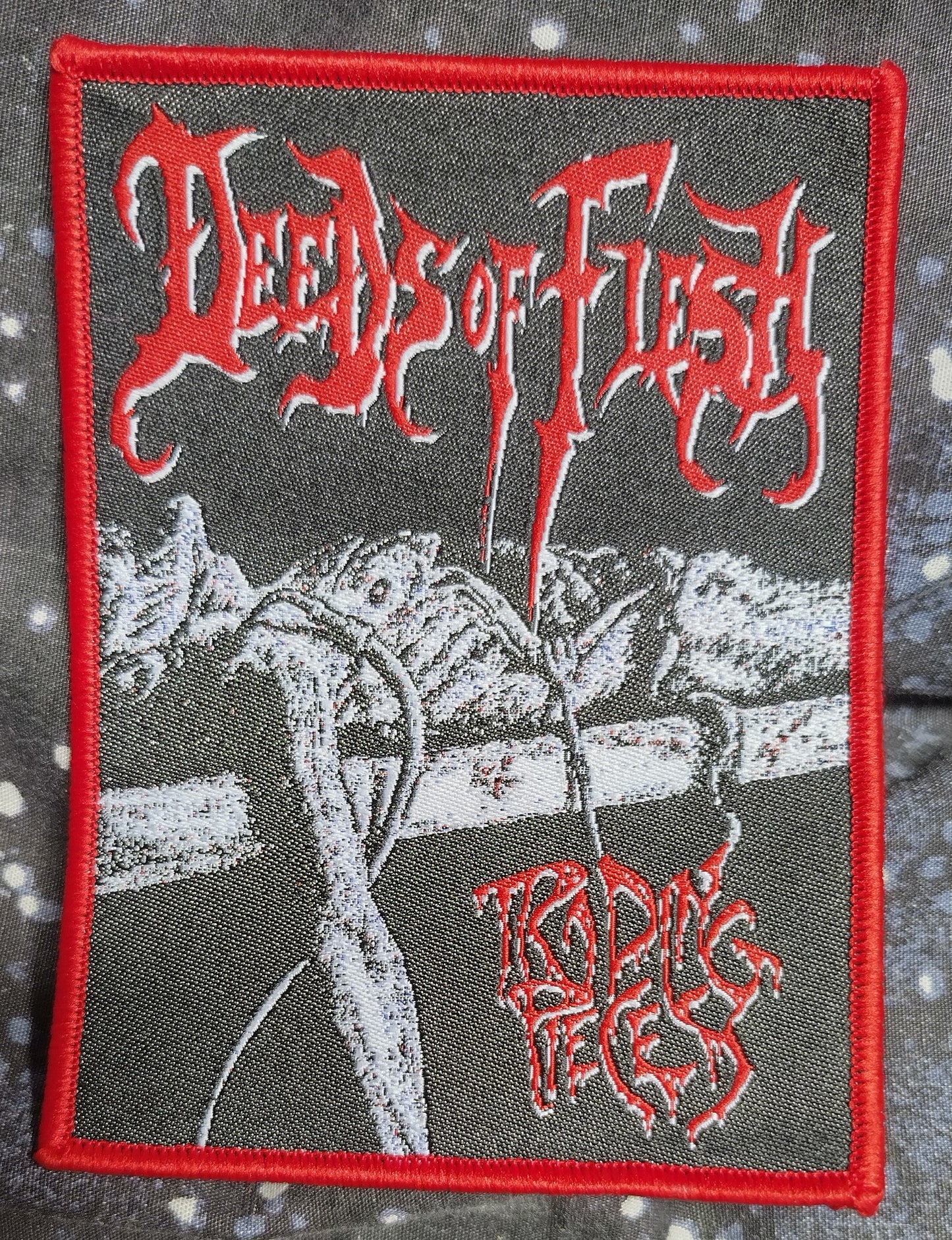 Deeds Of Flesh Trading Pieces Woven Patch