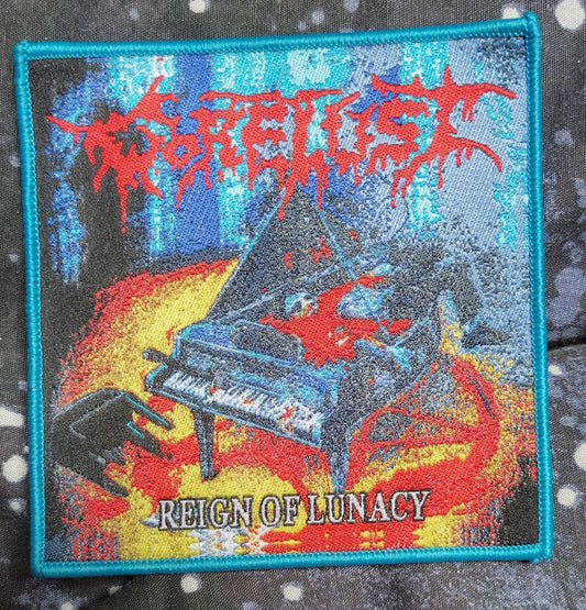 GoreLust Reign of lunacy Purple border Woven Patch