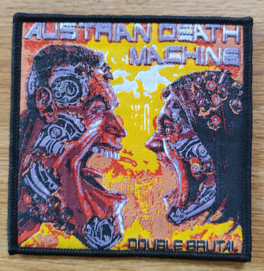 Austrian Death Machine double brutal Black border Woven Patch