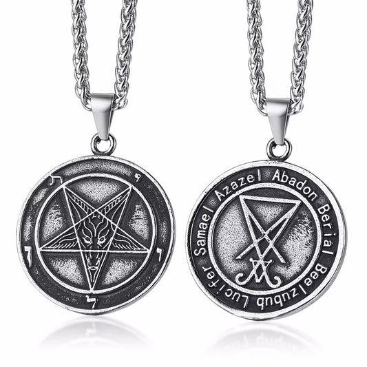Sigil of Baphomet Stainless Steel Necklace