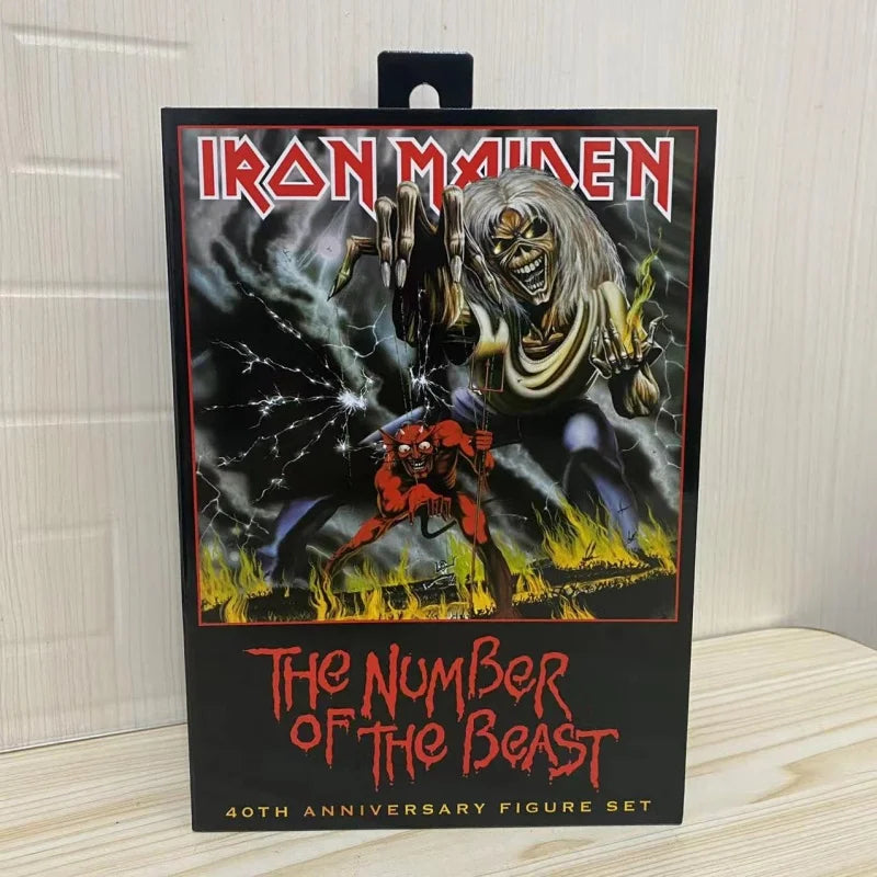 Iron Maiden Eddie Action Figure Ultimate Number Of The Beast 40th Anniversary Model Toy Gift