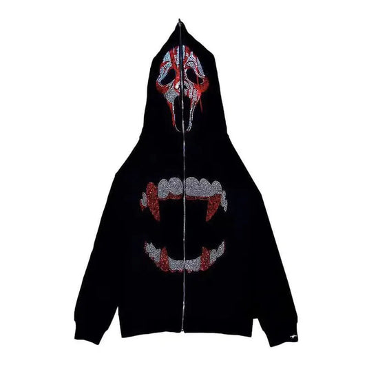 GhostFace Rhinestone Hoodie