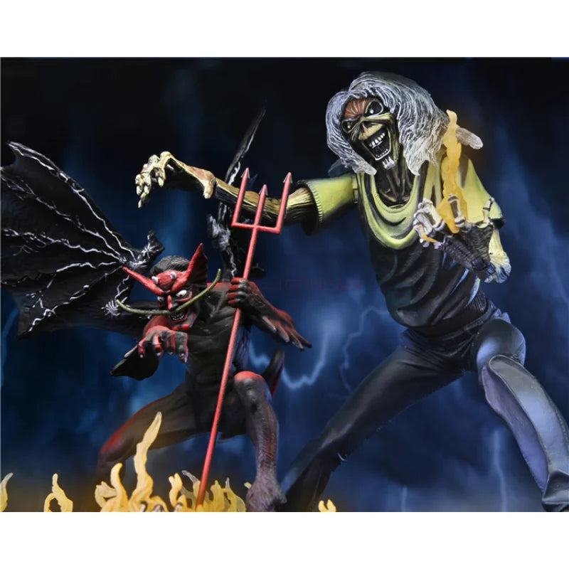 Iron Maiden Eddie Action Figure Ultimate Number Of The Beast 40th Anniversary Model Toy Gift