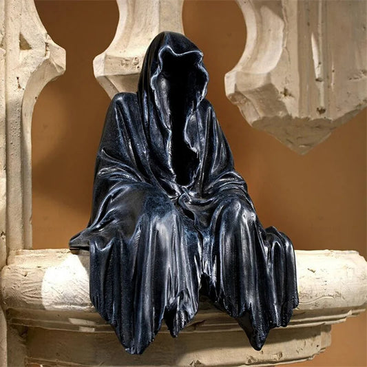 Black Grim Reaper Statue