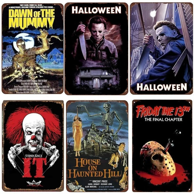 Horor Movie Metal Signs