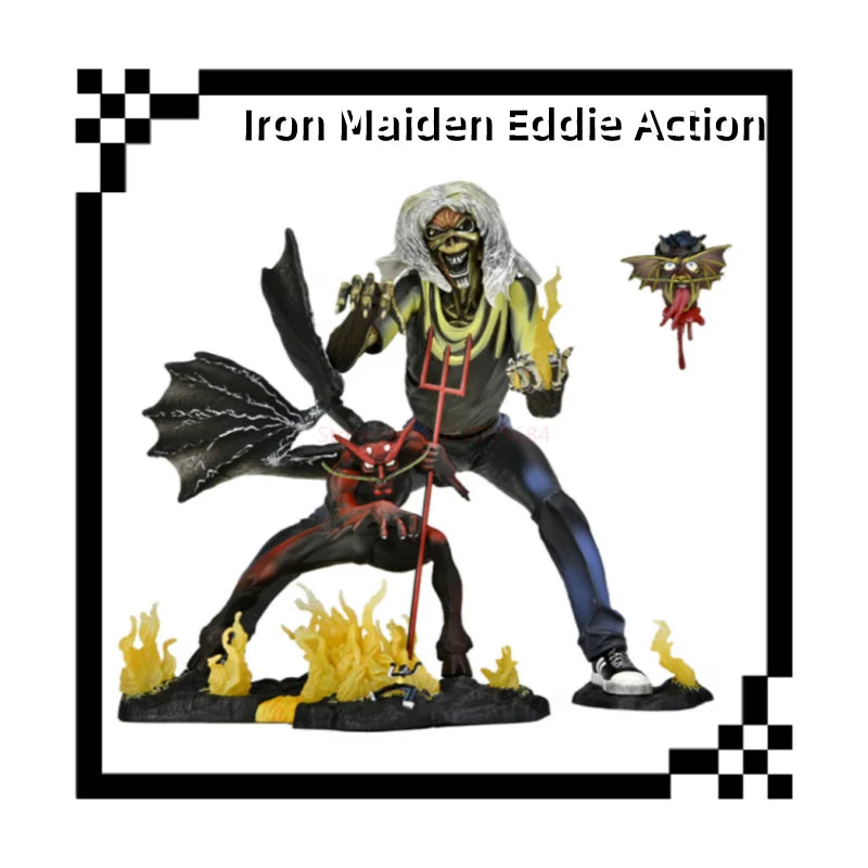 Iron Maiden Eddie Action Figure Ultimate Number Of The Beast 40th Anniversary Model Toy Gift