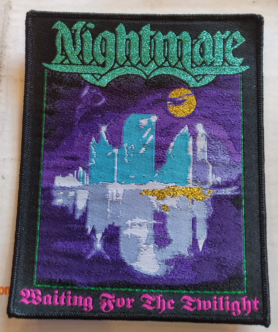 Nightmare waiting for the twilight Black border Woven Patch