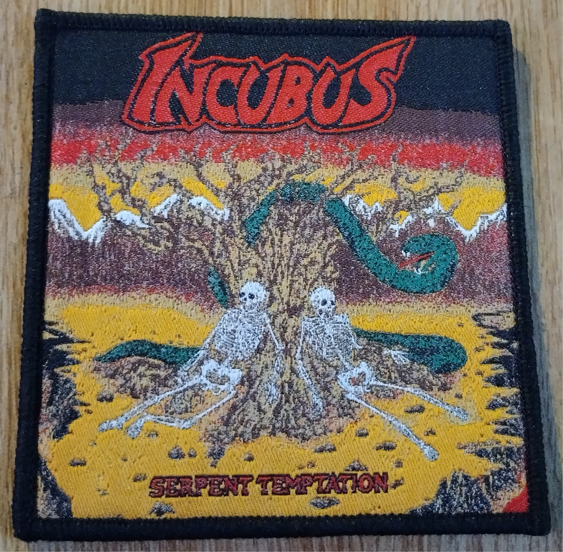 Incubus serpent temptation Black Border Woven Patch