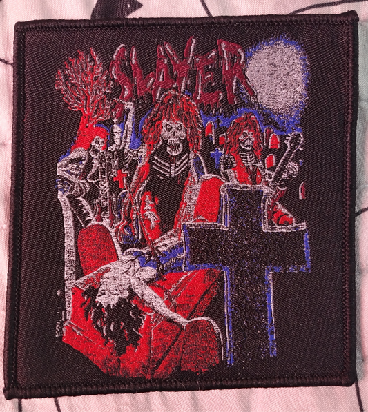 Slayer live undead 80s style Woven Patch