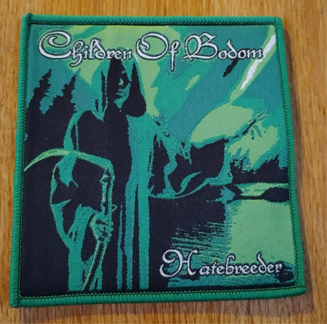 Children of Bodom hate breeder green border Woven Patch