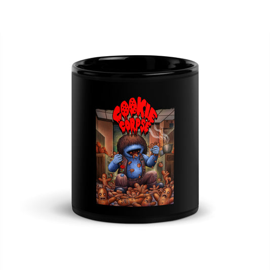 Cookie Corpse Black Glossy Mug