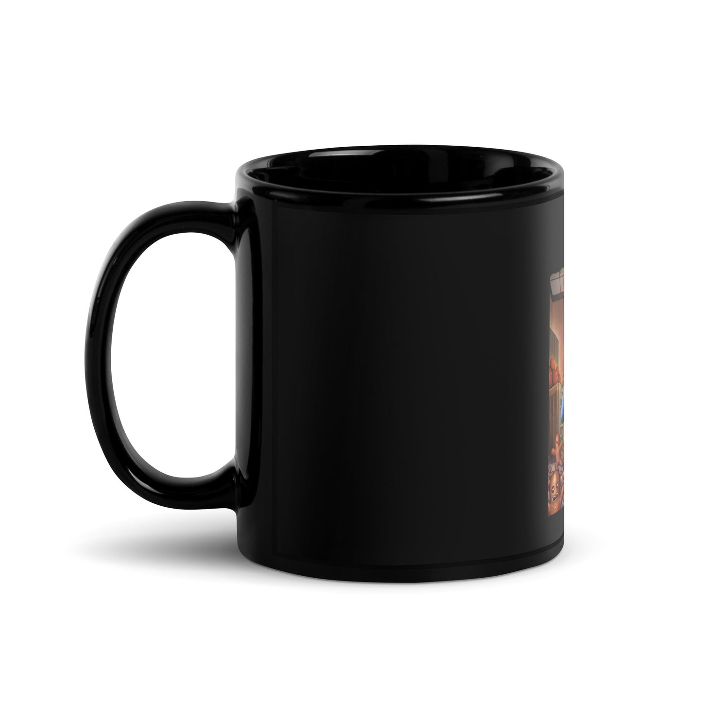 Cookie Corpse Black Glossy Mug