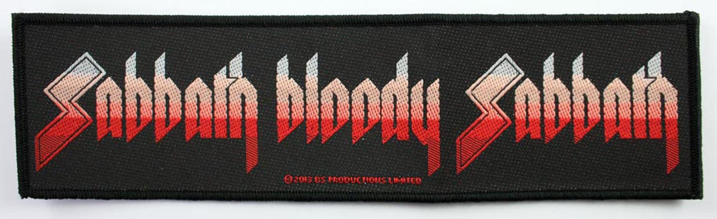 Black Sabbath Sabbath Bloody Sabbath strip WOVEN PATCH