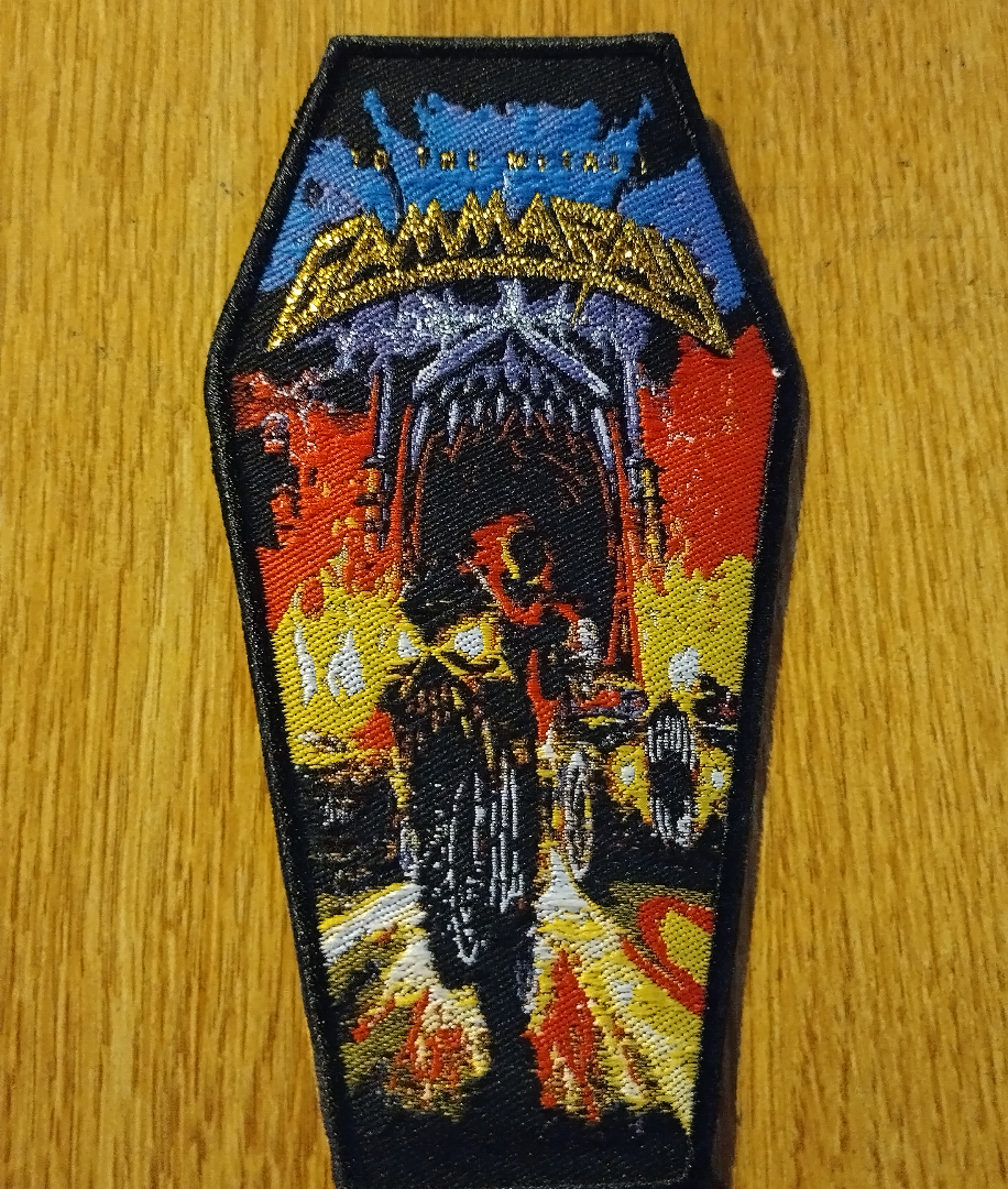 Gamma Ray To the metal coffin shaped Woven Patch