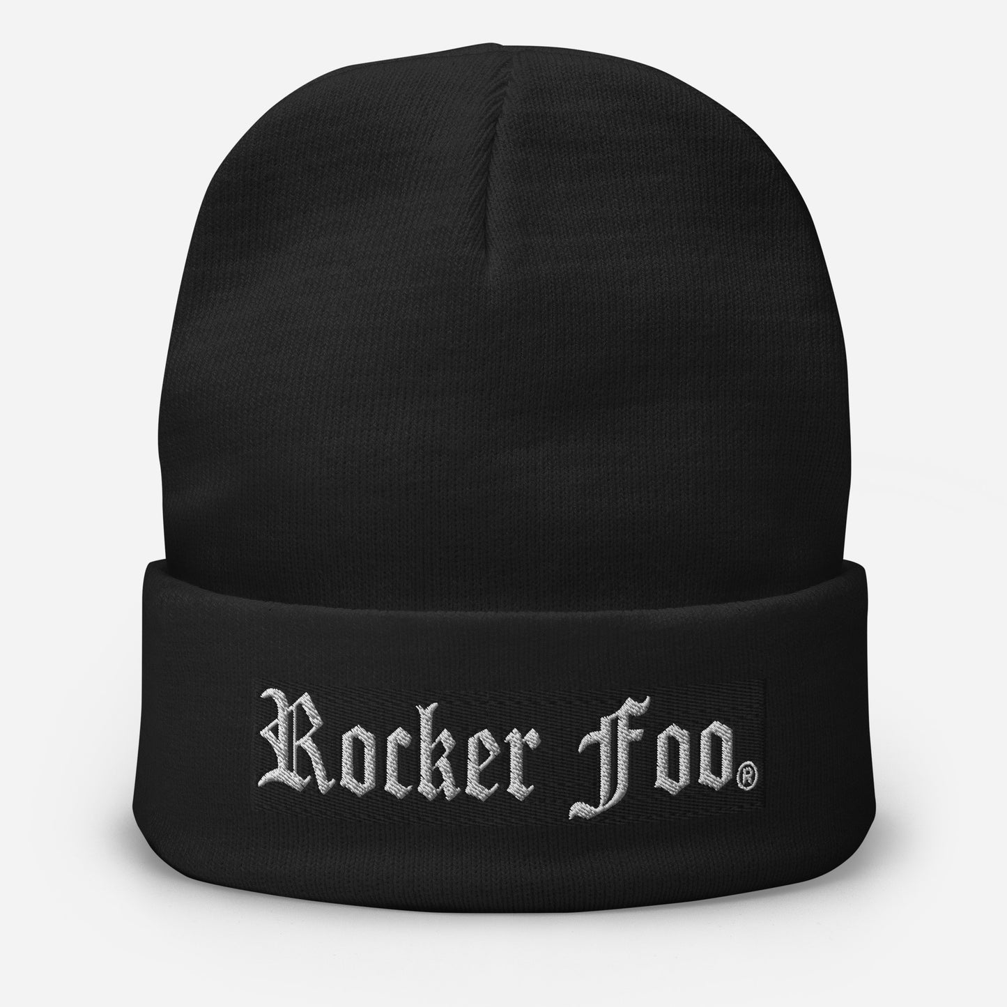 Rocker Foo Embroidered Beanie