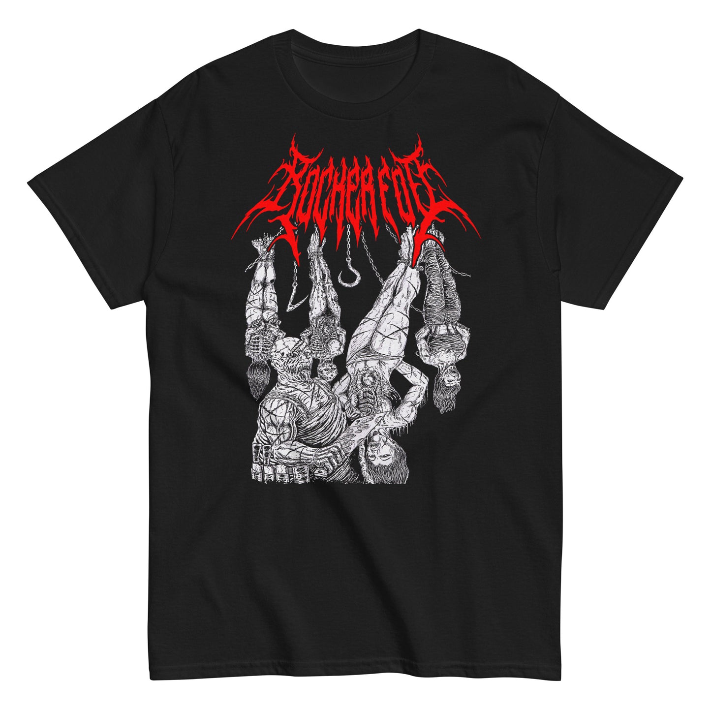 Rocker Foo Insane Butcher with hanging women T-SHIRT