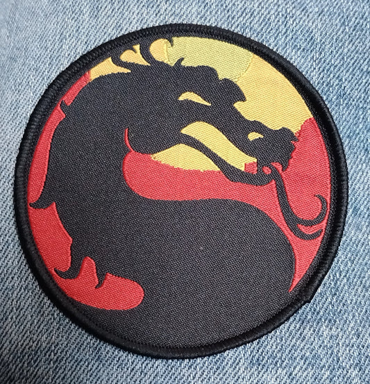 Mortal Kombat dragon logo Woven Patch