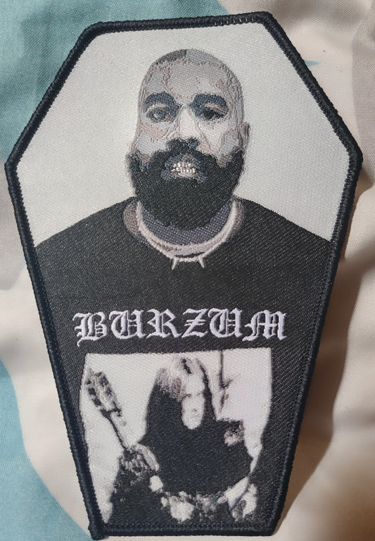 Kanye Burzum Coffin shaped Woven Patch