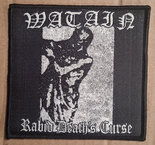 Watain Rabid deaths curse Black Border Woven Patch