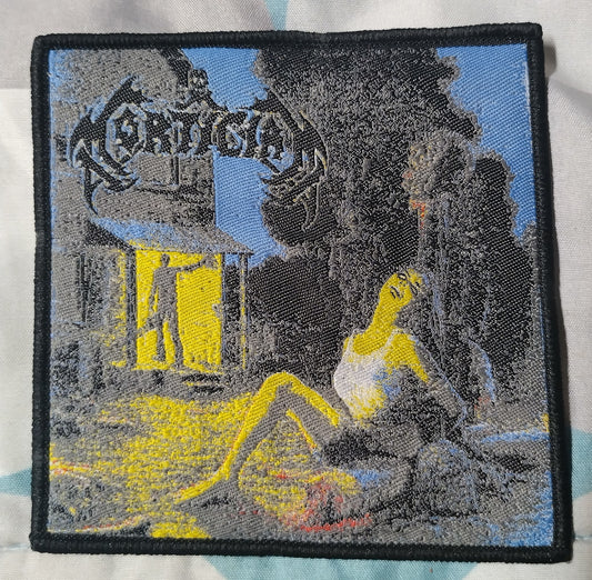 Mortician chainsaw dismemberment Woven Patch