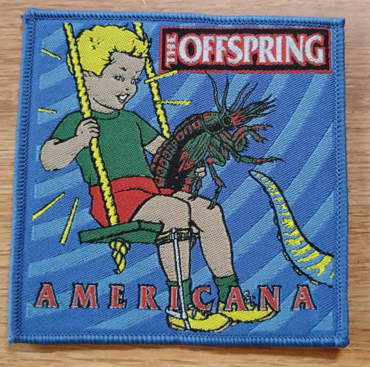 The Offspring Americana Blue Border Woven Patch