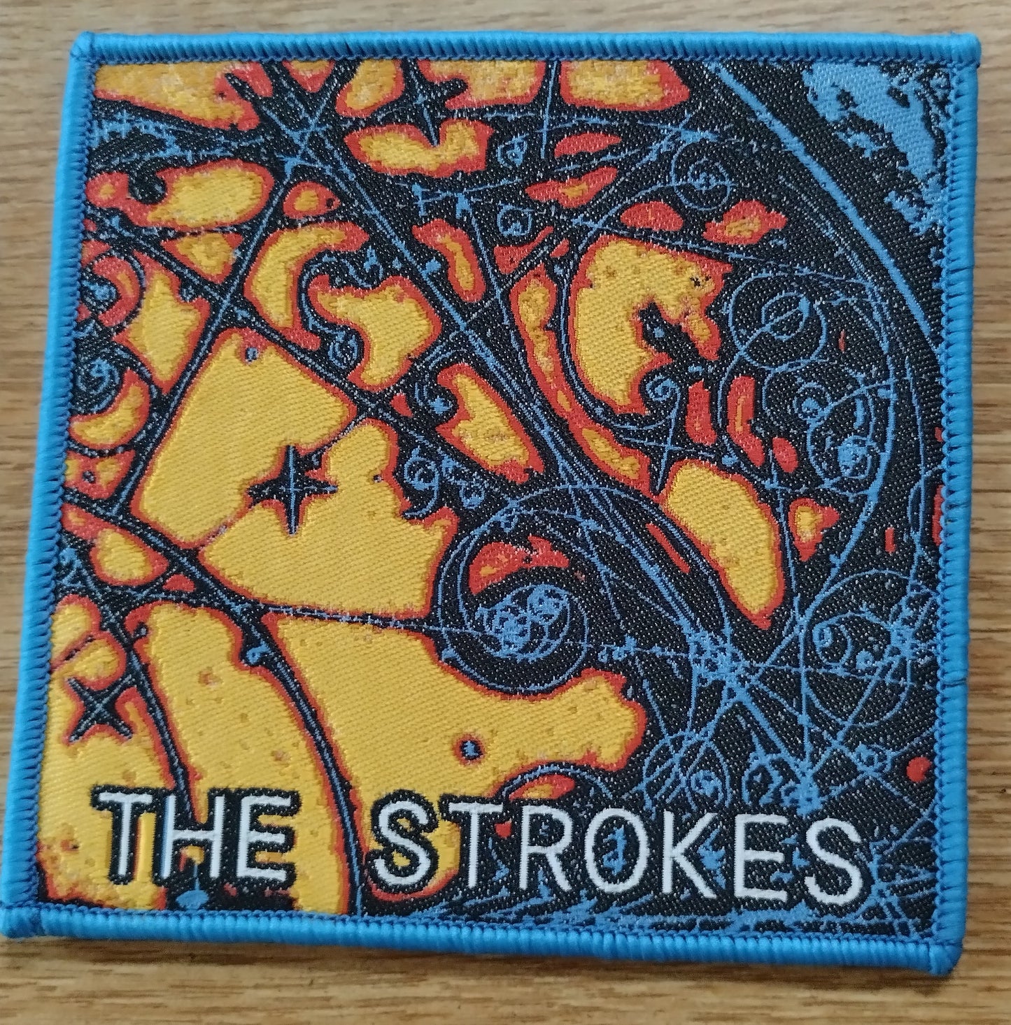 The Strokes this is it Blue border Woven Patch