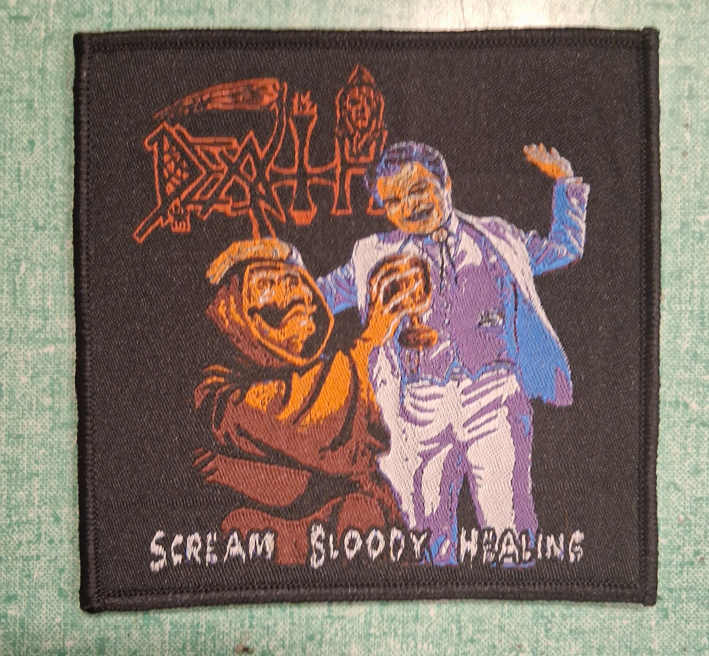 Death Scream Bloody Healing Woven Patch