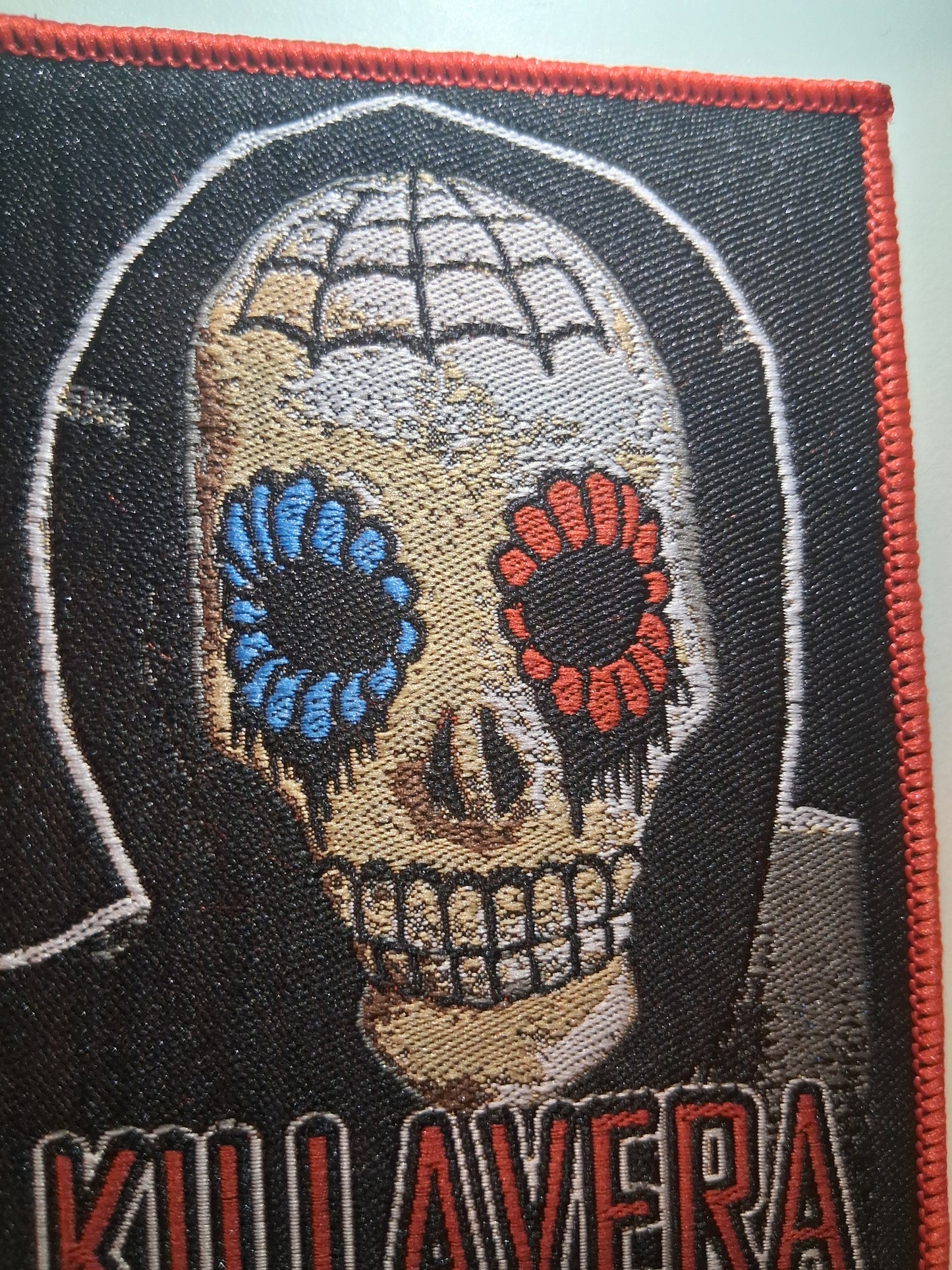 Killavera close-up face Red Border Woven PATCH